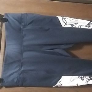 Livi Active For Lane Bryant floral mesh crop pant